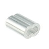 sourcingmap Aluminum Crimping Loop Sleeve Double Barrel for 1/8" -