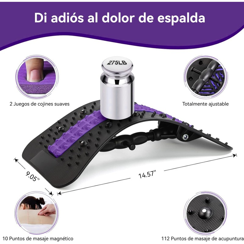 Camilla De Espalda Baja Con Puntos De Acupresión Magnéticos,Utilizado Para