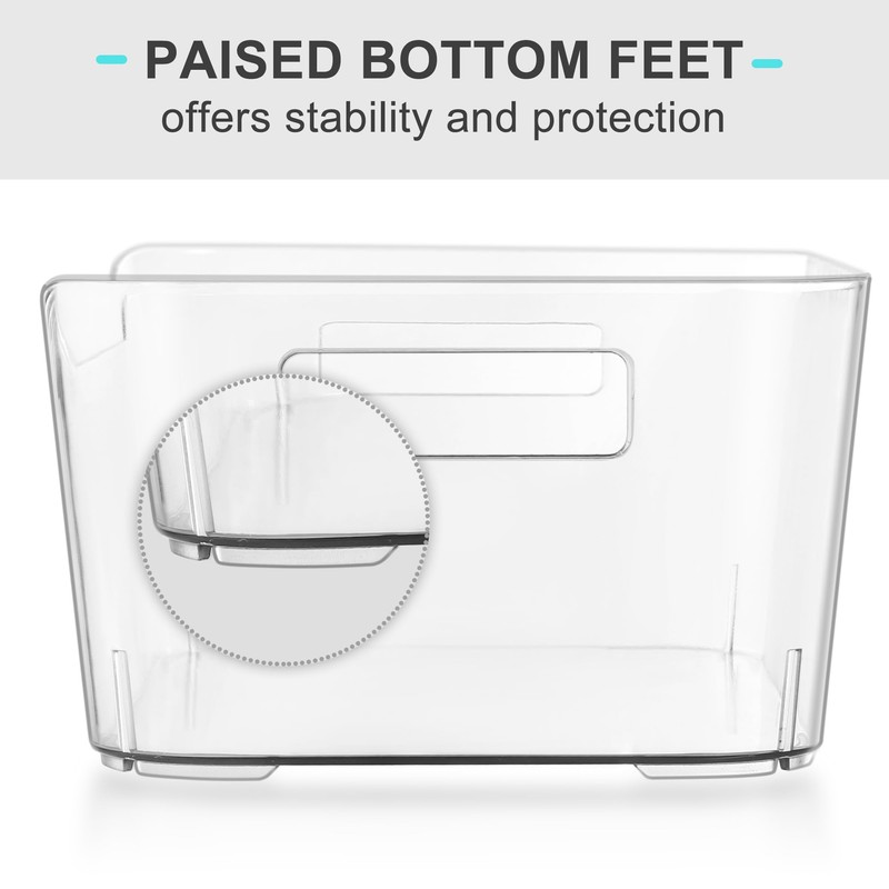 Heyuzb Pantry Organizers and Storage, 12 Pack Clear Plastic Storage