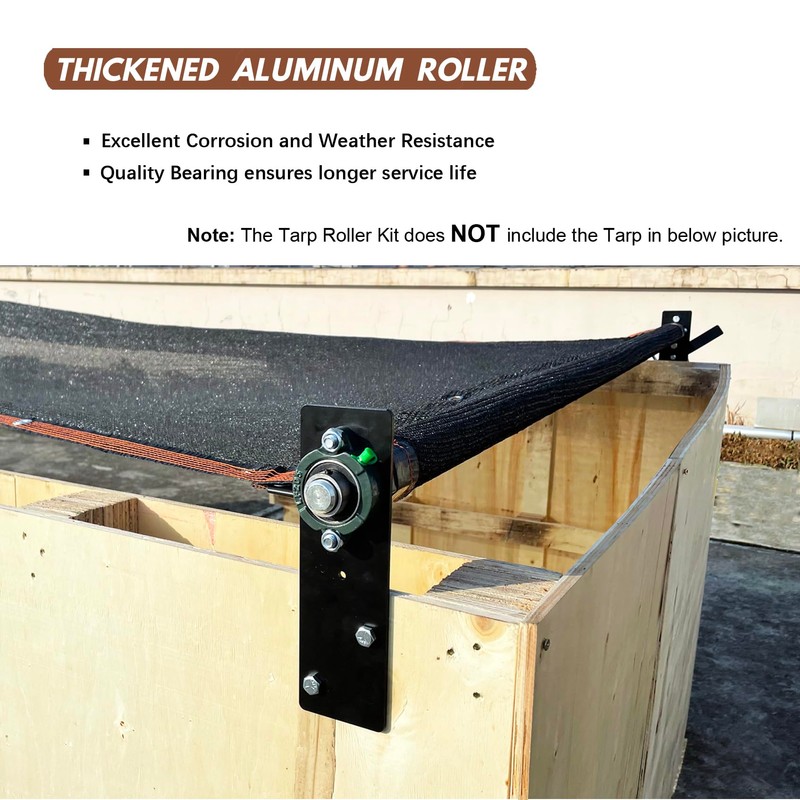 Hand Crank Tarp Roller Kit for Dump Truck Trash Hauler