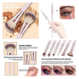 MZGGDM Juego de 64 brochas de maquillaje rosa con estuche, base profesional, correctores de polvo, sombra de ojos, contorno de rubor, kits de brochas 