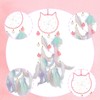 Dream Catcher for Girls, Pink Cat Dreamcatcher with Feathers, Cat