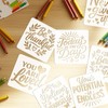 beinkmake 16Pcs Motivational Quotes Stencil for Painting PET Templates Positive