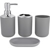 Garosa Accesorios Baño Gris 4 Piezas