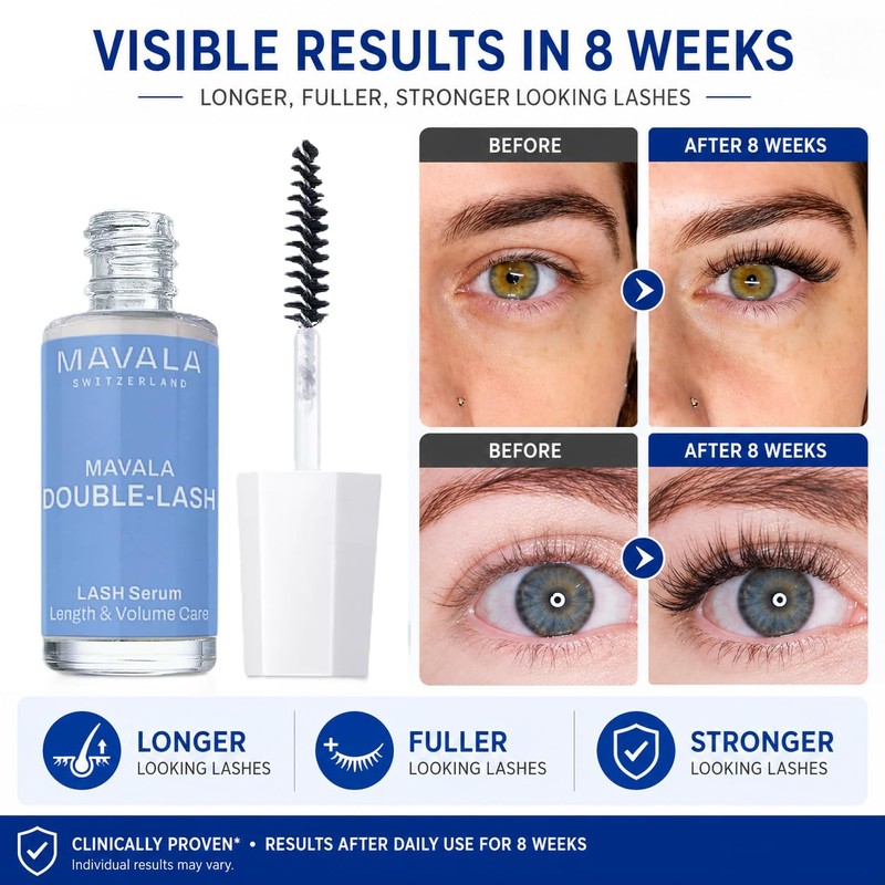 Mavala (MA6HL) Double-Lash Trattamento per ciglia più lunghe, dense e