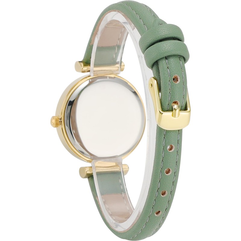 Comtex Fashionable Women's Analogue Quartz White Dial Wrist Watch, Green,