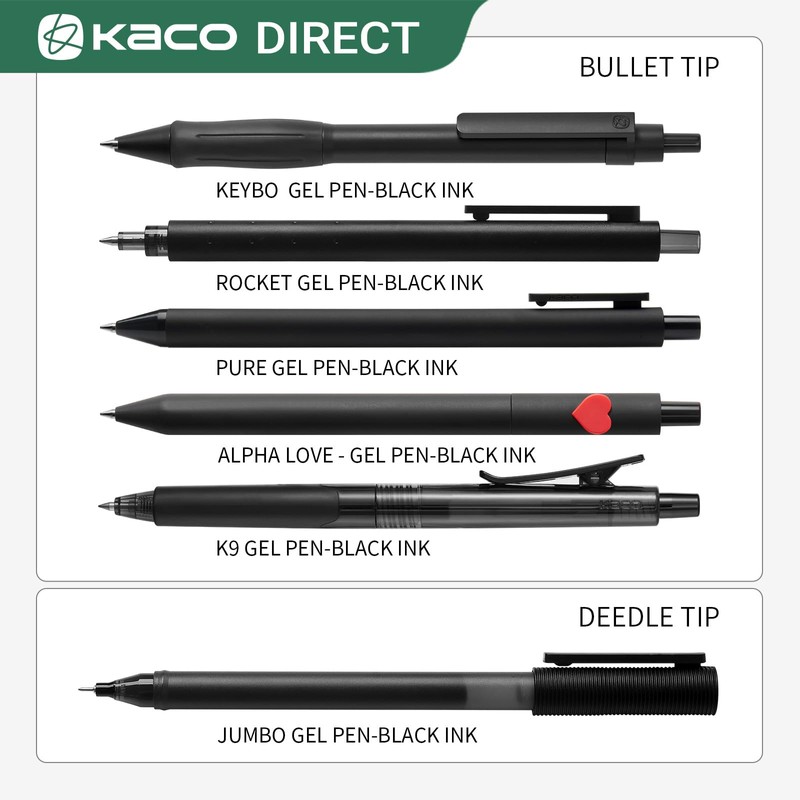 Kaco 6 Pieces Gel Pens Cute Stationery, Journaling Note Taking