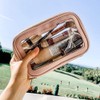 Clear Travel Makeup Bag - Pink