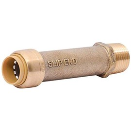 SharkBite 25562A 25562 1 inch x 1 inch, Water Filter Installation Kit, Whole House, Push-to-Connect, PEX, Copper, CPVC, PE-RT, Brass
