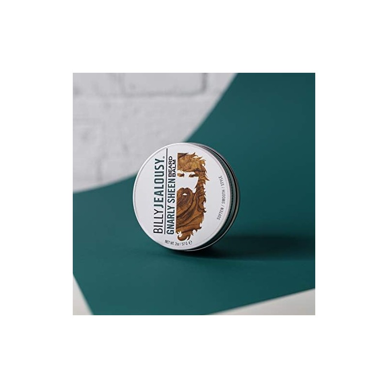 Billy Jealousy Beard Balm, Gnarly Sheen Woodsy, 2.0 oz.