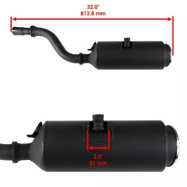 For Honda Exhaust Muffler fits Honda TRX500FA Foreman Rubicon 500 4x4 2007 2008 2009-2014