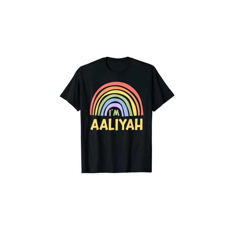 Happy Colorful I'm Aaliyah Rainbow Pride First Name T-Shirt