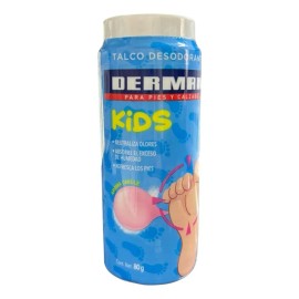 Talco Desodorante Niños Derman Olor Chicle 80g