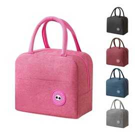 BRYN Cool Bag Small 5.6 L, Small Cool Bag, Foldable, Lunch Bag for On the Go, Beach, Work, School, Travel, Camping, Picnic (Pink)