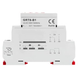 GEYA Delay Off Single Function Time Relay 1 Output 16A Electronic Power Off Timer Delay Relay(GRT8-B1,AC230V)