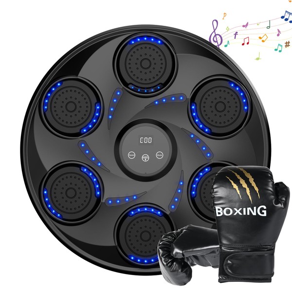 Music Boxing Machine with Boxing Gloves, Boxing Machine, Wall Mounted
