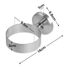 Dailyart Haartrocknerhalter Haartrockner Halterung Fönhalter zum Kleben Wandmontage - Befestigen ohne Bohren, Edelstahl, Silber