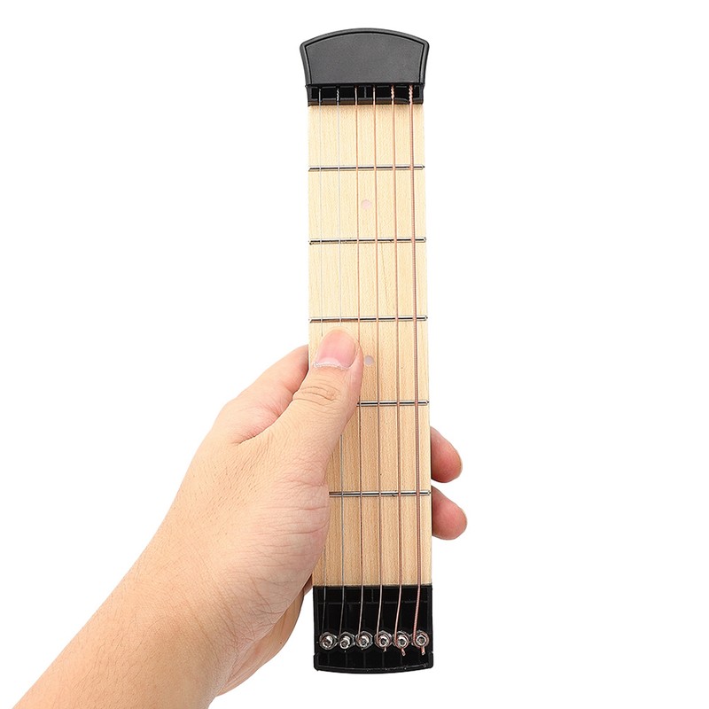 New Portable 6 Fret Pocket Guitar Left Hand for Beginner