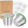 Espresso Capsules Refillable Coffee Pod Stainless Steel Cups Compatible with