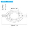 PATIKIL 145mm (5.71") Universal Light Fixture Mounting Bracket Kit, 2set