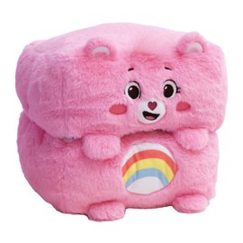 Happy Nappers Care Bears Mushmillows Cubes 10" Cheer Bear, Plush Toy