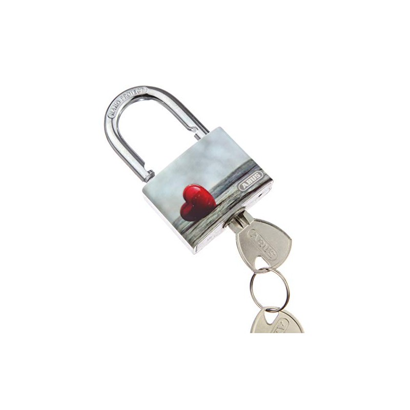 ABUS T65AL/40 My Love Heart/Beach Aluminium Padlock Assorted models