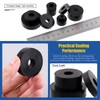Glarks 40Pcs 8 Sizes Round Rubber Spacer Assortment Kit, Multi