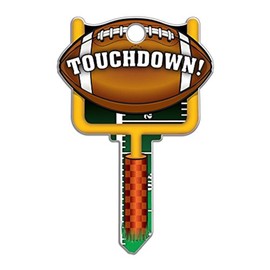 Lucky Line Key Shapes, Football, House Key Blank, KW1/11, 1 Key (B121K)
