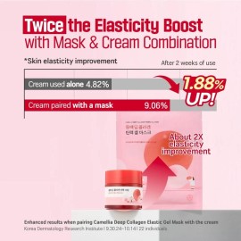 ROUND LAB Camellia Collagen Mask NET wt. 34 g/1.19 Fl Oz 4ea