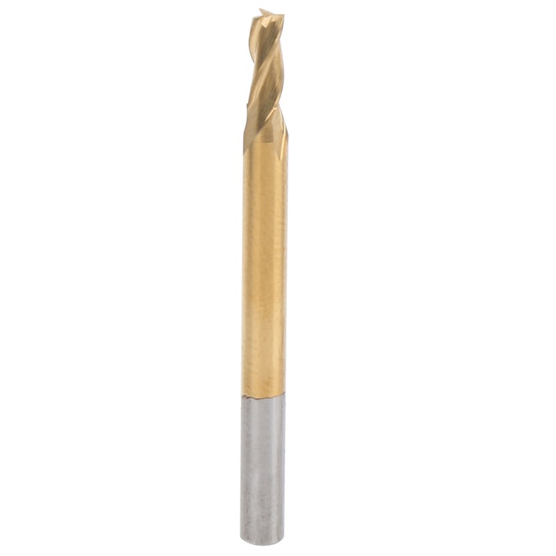5Pcs 3‑Flute Flat End Milling Cutter Ti Plating Router Bits