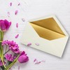 Envelopes size DIN Long, gummed, wet seal, Gold / Silver