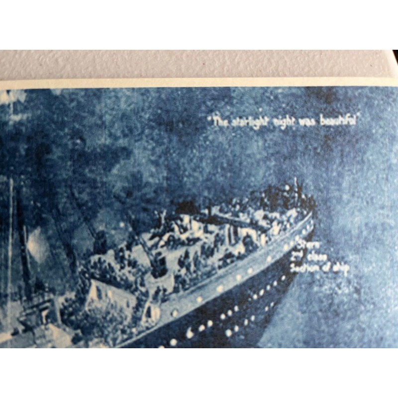 TITANIC SINKING APRIL 15, 1912 REPRINT OF AN OLD LITHO,