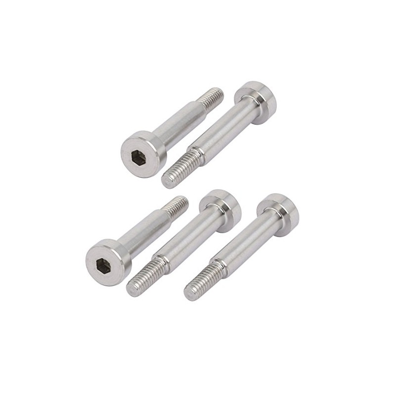 Sourcingmap 5pcs 304 Stainless Steel Hex Socket Shoulder Bolt 5mm