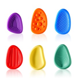 6 Pcs Sensory Stones, Fidget Toys for Kids and Adults, Worry Stone Fidget for Autism Support, Anxiety and Stress Relief – Ideal for Home, Office, Classroom