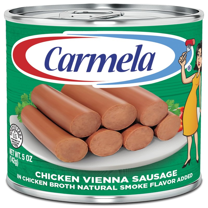 Carmela Chicken Vienna Sausage Variety Pack – 12 Cans (Six