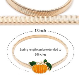 4 Pack Christmas Curtain Tieback Buckle Aluminum Alloy Spring Design Curtain Holdback Carving Design Christmas Curtain Ties for Drapes Curtain Ties Backs Modern Style Curtain Holdback Decor (Pumpkin)