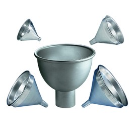 American Metalcraft 1004 Heavy Duty 14-Gauge Aluminum Funnel, 1.5mm, 4 Quart, 8.75" Diameter, Silver