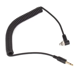 vhbw Flash PC Sync Cable Flash Cable Sync Cable to 3.5 mm Compatible with Nikon 80DX, SB-900, SC-15 Studio Flash, External Flash