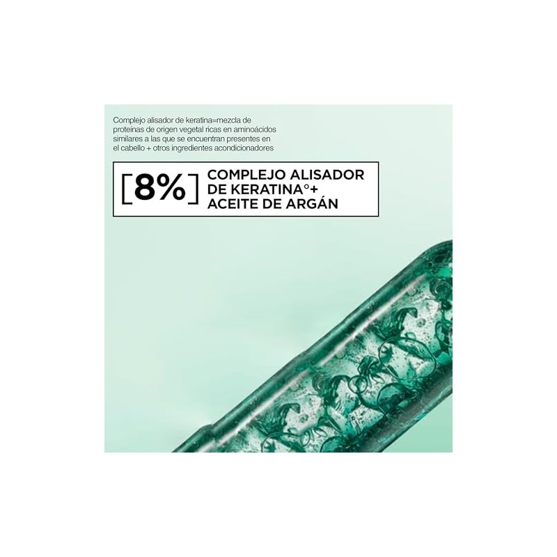 Garnier Fructis Liso Diamante, 100H Brillo Diamante Liso anti frizz
