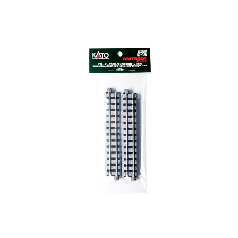 KATO Narrow Gauge Unitrack Straight Track 4.9 inches (124 mm),
