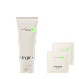 Begins by Jung Saem Mool Grapeseed Pore Cleanser (free pore clear pad (2 sheets)) / 비긴스 바이 정샘물 그레이프시드 포어 클렌저 (증정 포어클리어패드(2매))