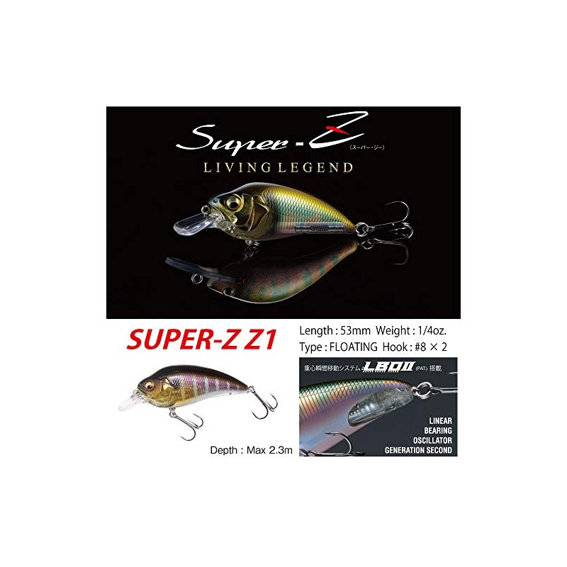 Megabass Super-Z Z-1 Medium Diving Crankbait - PM Hot Gill