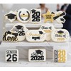 Class of 2026 Graduation Cookie Stencils, 4X4In12Pcs Style-Congrat GRAD/Mortarboard/Diploma/Done/You Did