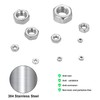 FandWay 380Pcs Metric 304 Stainless Steel Hex Nuts Assortment Kit