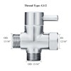 Sneatup Solid Brass 3-way G1/2 Shower Diverter Chrome Plating