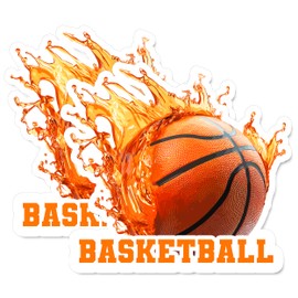 Basketball Magnet 4 inch 2 Pack Vinyl for Fun Sport Souvenir Gift Refrigerator Fridge Dishwasher ID44999