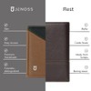 Jenoss Smart Wallet For Men: Full Grain Leather, Handcrafted, Metal