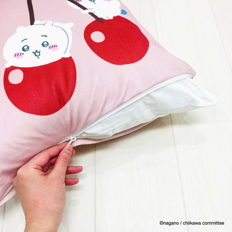 MORIPiLO 4621294 Morishita Chiikawa Cushion Cover, Hachiwale, Rabbit, Pink, 17.7