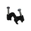 kenable Round Black 6mm to 7mm Cable Clips Secure Fastenings