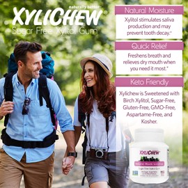 Xylichew - Naturally Better Sugar-Free Chewing Gum, Licorice - 60 Pieces